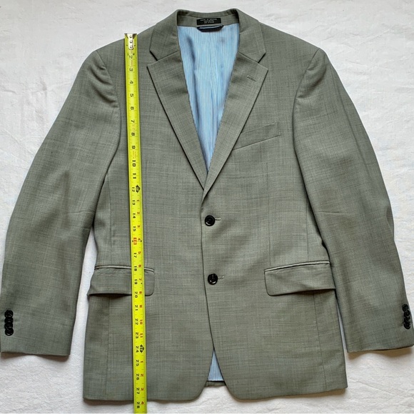 Tommy Hilfiger 100% Wool Men’s or Boy’s Gray Formal Suit Coat Blazer 36 Short - Picture 13 of 16